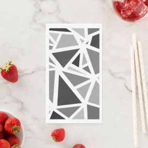 Colourful triangles pattern 5 napkin