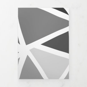 Colourful triangles pattern 5 Tri-Fold holiday card