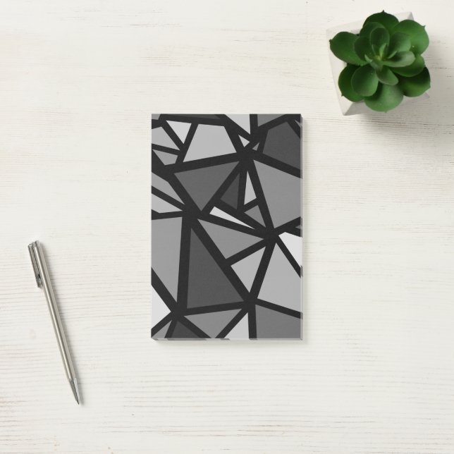 Colourful triangles pattern 6 post-it notes (Office)