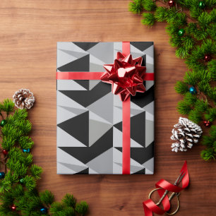 Colourful Triangles Pattern Design Wrapping Paper