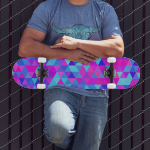 Colourful Triangles Skateboard