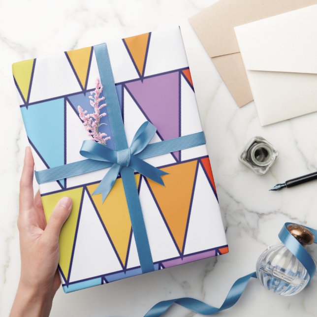 Colourful Triangles Wrapping Paper (Gifting)