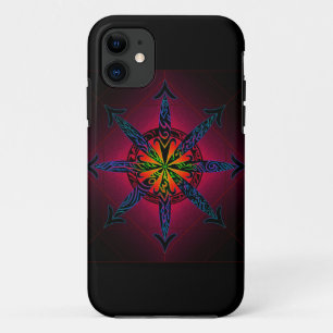 Colourful Tribal Chaos Symbol iPhone 11 Case