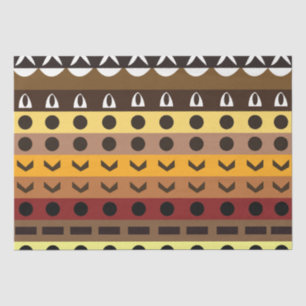 Colourful Tribal Deco Art Pattern Tissue Paper