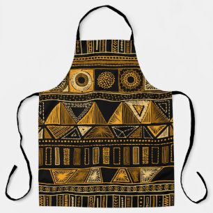 Colourful tribal ethnic seamless pattern apron