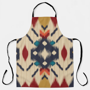 Colourful tribal ethnic seamless pattern apron