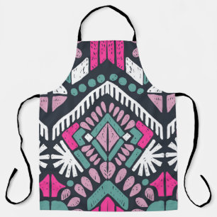 Colourful tribal ethnic seamless pattern apron