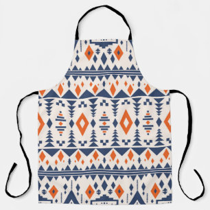 Colourful tribal ethnic seamless pattern apron