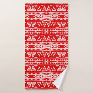 Colourful tribal ethnic seamless pattern bath towel