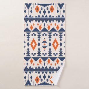 Colourful tribal ethnic seamless pattern bath towel