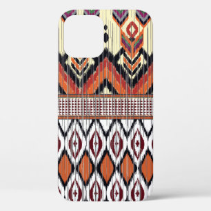 Colourful tribal ethnic seamless pattern iPhone 12 case