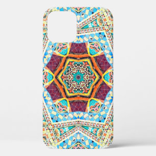 Colourful tribal ethnic seamless pattern iPhone 12 case