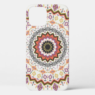 Colourful tribal ethnic seamless pattern iPhone 12 case