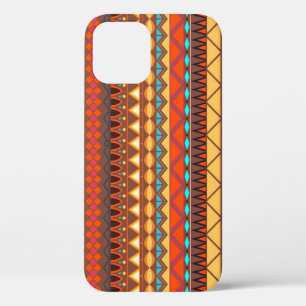 Colourful tribal ethnic seamless pattern. iPhone 12 case