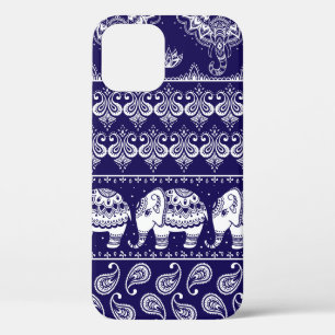 Colourful tribal ethnic seamless pattern iPhone 12 case