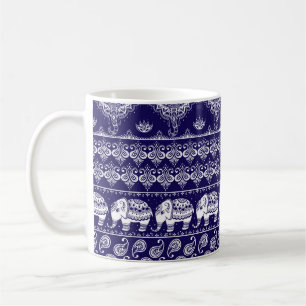 Colourful tribal ethnic seamless pattern coffee mug