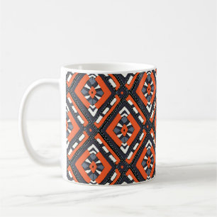 Colourful tribal ethnic seamless pattern coffee mug