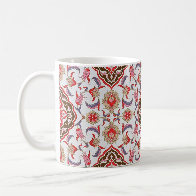 Colourful tribal ethnic seamless pattern coffee mug (Left)