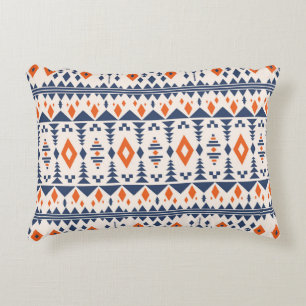 Colourful tribal ethnic seamless pattern decorative cushion