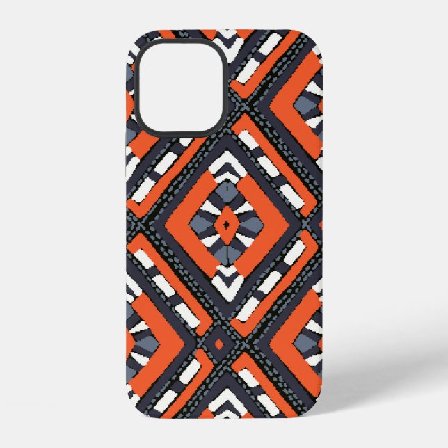 Colourful tribal ethnic seamless pattern iPhone case (Back)
