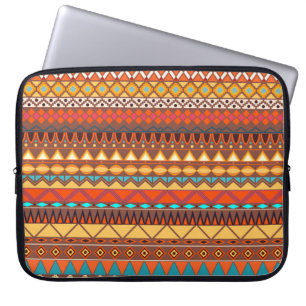 Colourful tribal ethnic seamless pattern. laptop sleeve