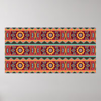 Colourful tribal ethnic seamless pattern