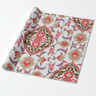 Colourful tribal ethnic seamless pattern wrapping paper