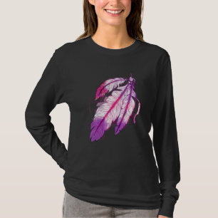 Colourful Tribal Feathers Native American Indian T-Shirt