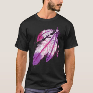 Colourful Tribal Feathers - Native American Indian T-Shirt
