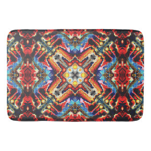 Colourful Tribal Motif Bath Mat