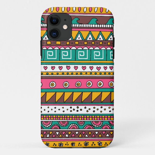 Colourful Tribal pattern Case-Mate iPhone Case (Back)