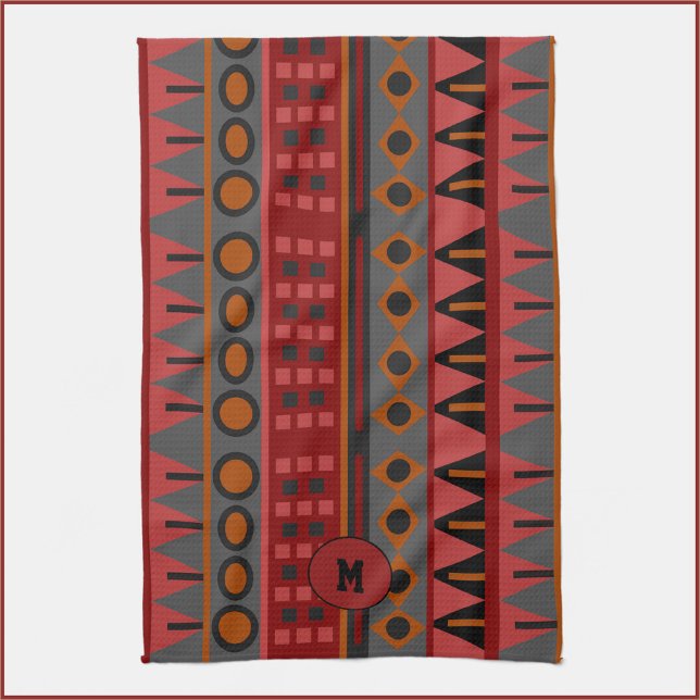 Colourful Tribal Pattern Tea Towel (Creator Uploaded)