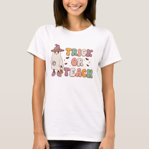 Colourful Trick or Teach: SEO-Optimised Learning T-Shirt