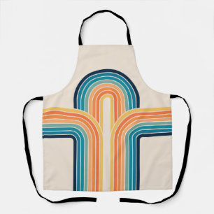 Colourful triple retro arches apron