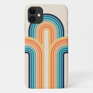 Colourful triple retro arches iPhone 11 case