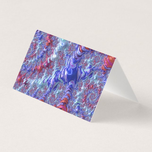 Colourful Trippy Groovy Digital Abstract Fractal (Back)