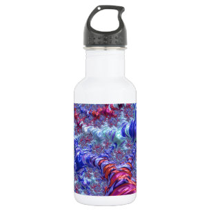 Colourful Trippy Groovy Digital Abstract Fractal 532 Ml Water Bottle