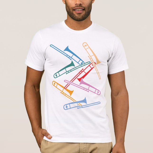 Colourful Trombones T-Shirt (Front)