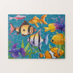 Colourful Tropical Aquarium Fish Jigsaw Puzzle