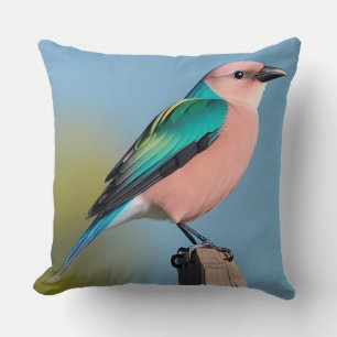 Colourful Tropical Bird Living Room Decor Cushion