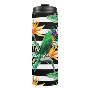 Colourful Tropical Bird Thermal Tumbler