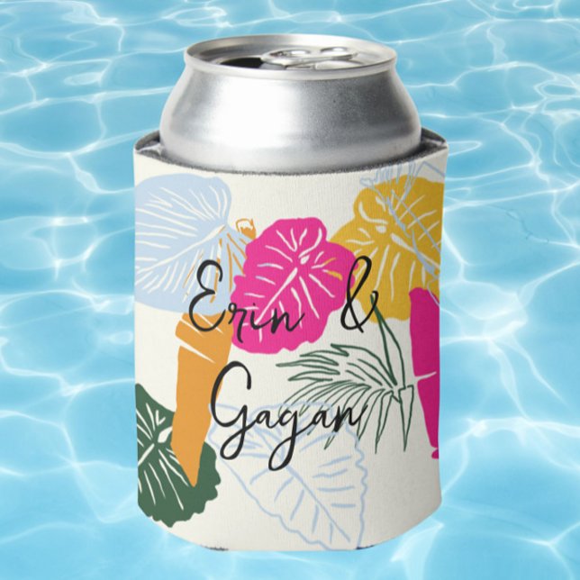 Colourful Tropical  Can Cooler (Creator Uploaded)