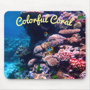Colourful Tropical Coral Reef Mouse Pad
