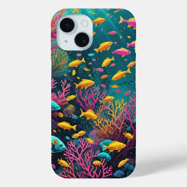 Colourful tropical fish Case-Mate iPhone case (Back)