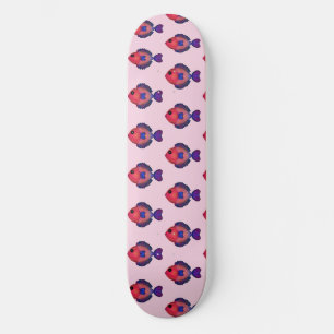 Colourful Tropical Fish Cute Vibrant Sea Life Skateboard