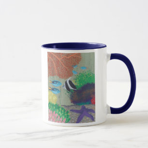 Colourful Tropical fish painting Mugs