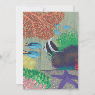 Colourful Tropical Fish Party Invitations