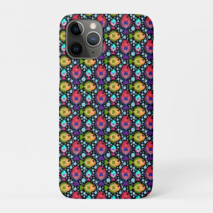 Colourful Tropical Fish Pattern on Black iPhone 11 Pro Case