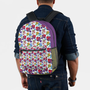 Colourful Tropical Fish Pattern Printed Backpack