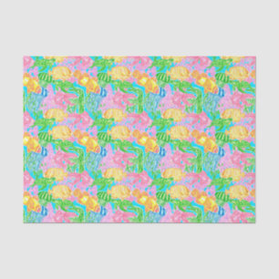 Colourful Tropical Fish Pattern Tissue Paper